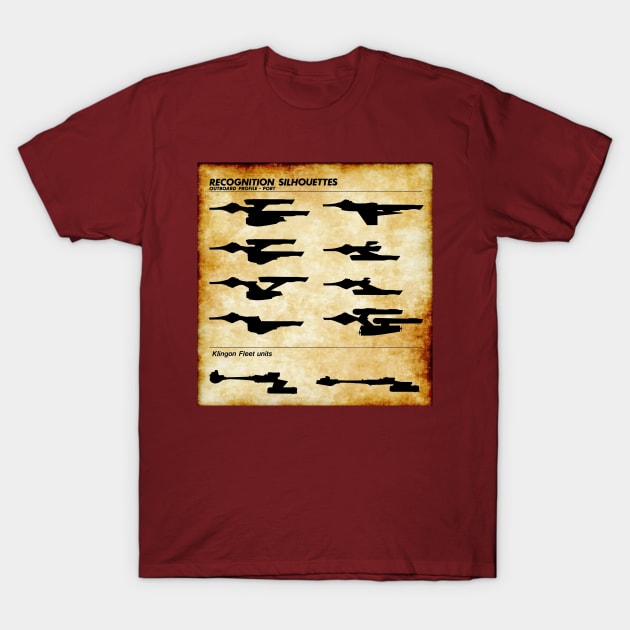 Starship Silhouettes T-Shirt by Starbase79